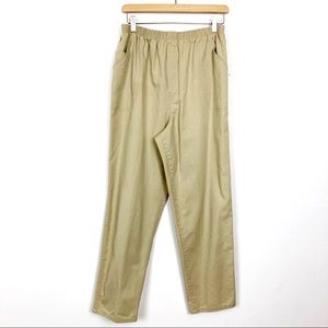 Vintage khaki trousers mom pants tan brown neutral tan high waisted high rise